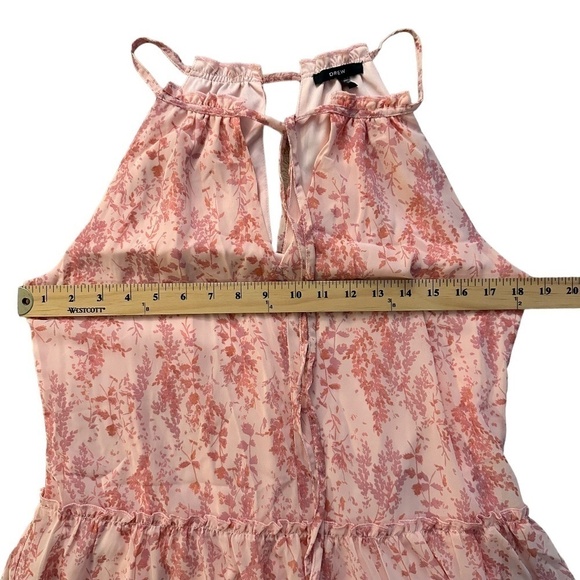 Anthropologie Drew Women's Size S Pink/Floral Mini Tiered Halter Neck Dress NEW - Picture 8 of 16